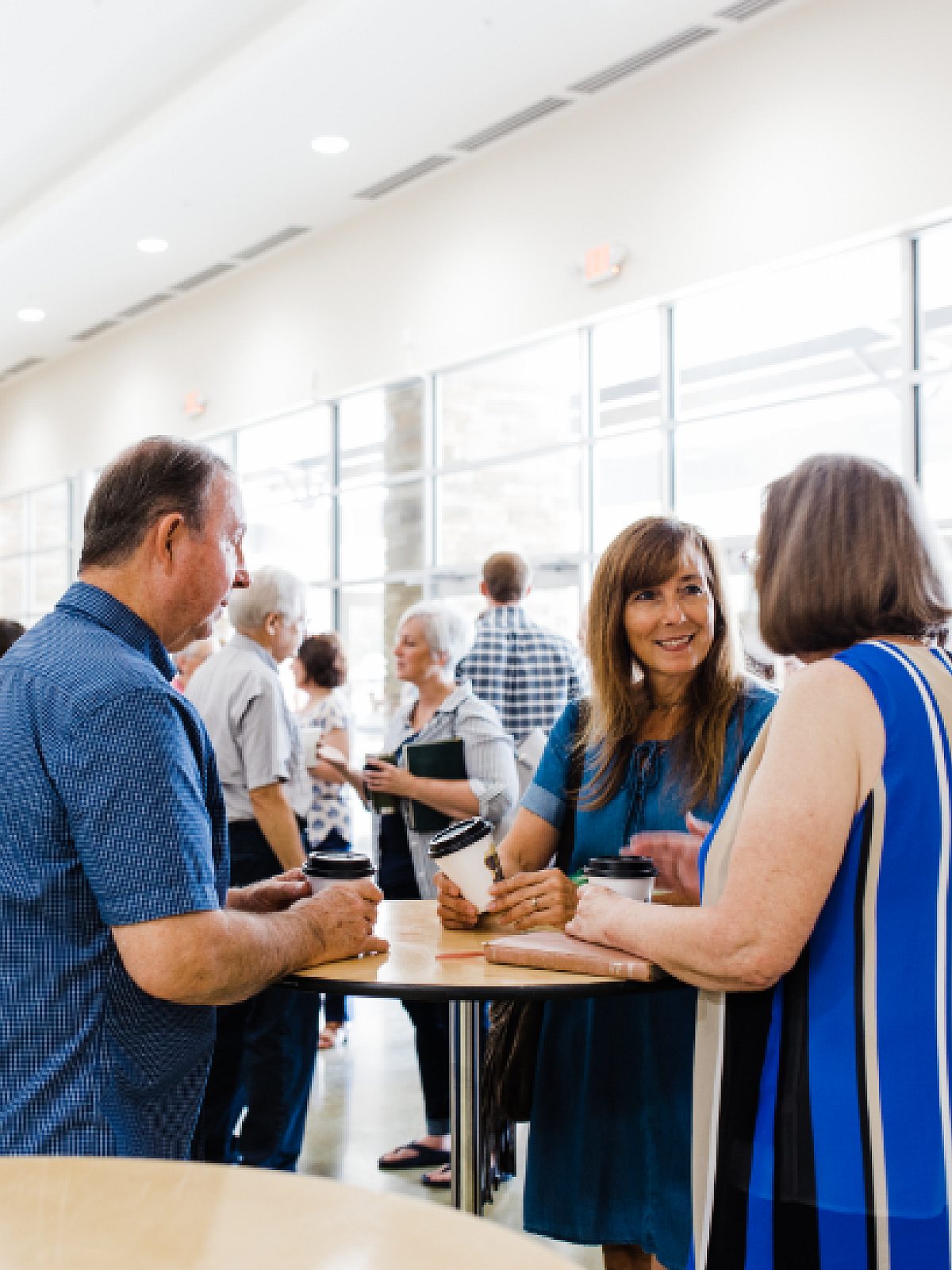 Meeting around table