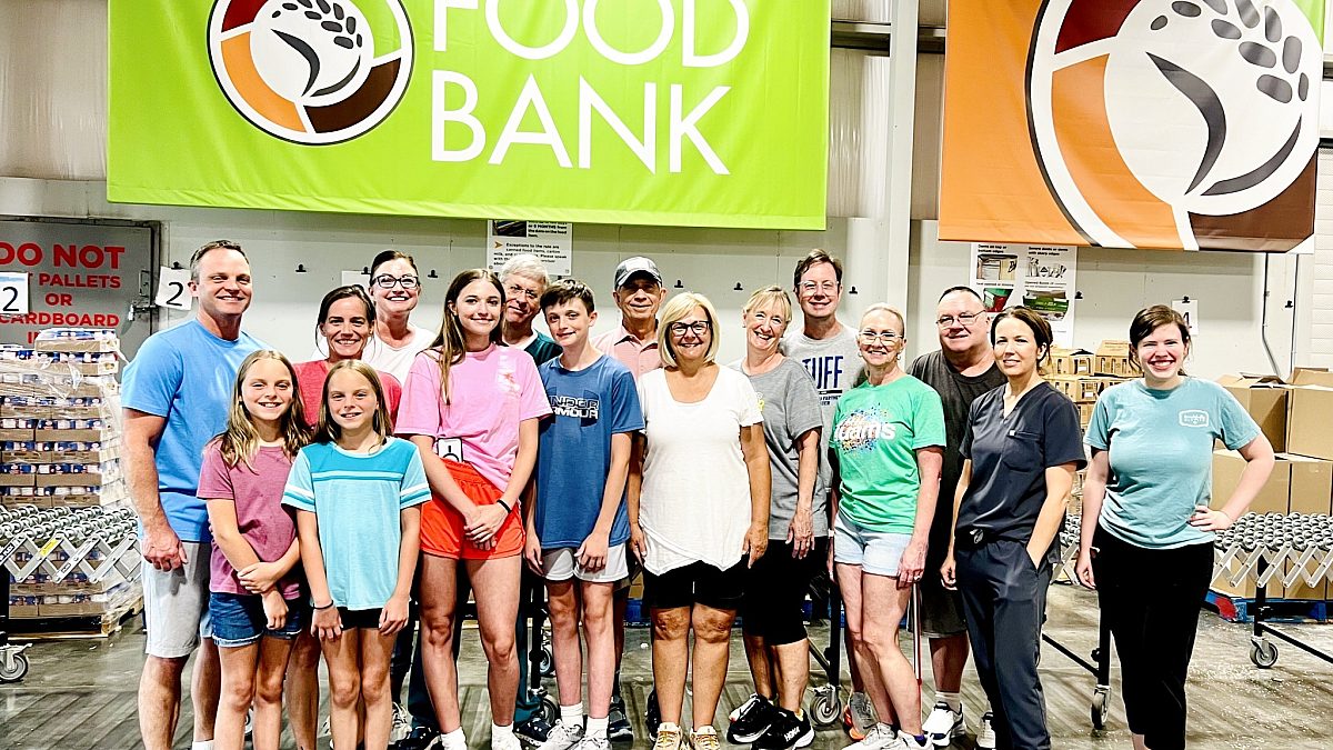 Serve Local Group at Food Bank