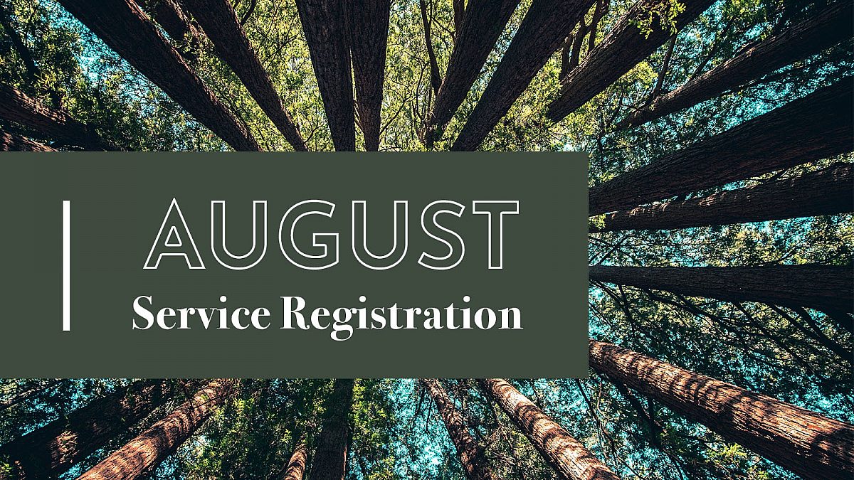 August Church Service Registration