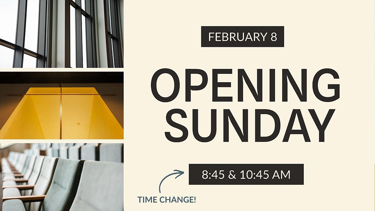 Opening Sunday SLIDE