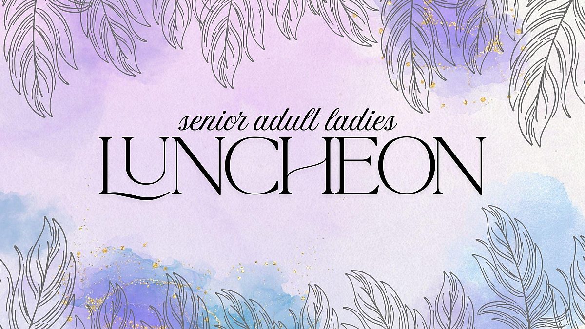 Seniors Ladies Luncheon website