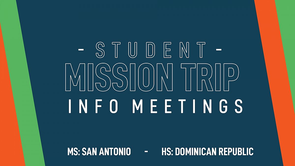Student Mission Trips Info Meetings website