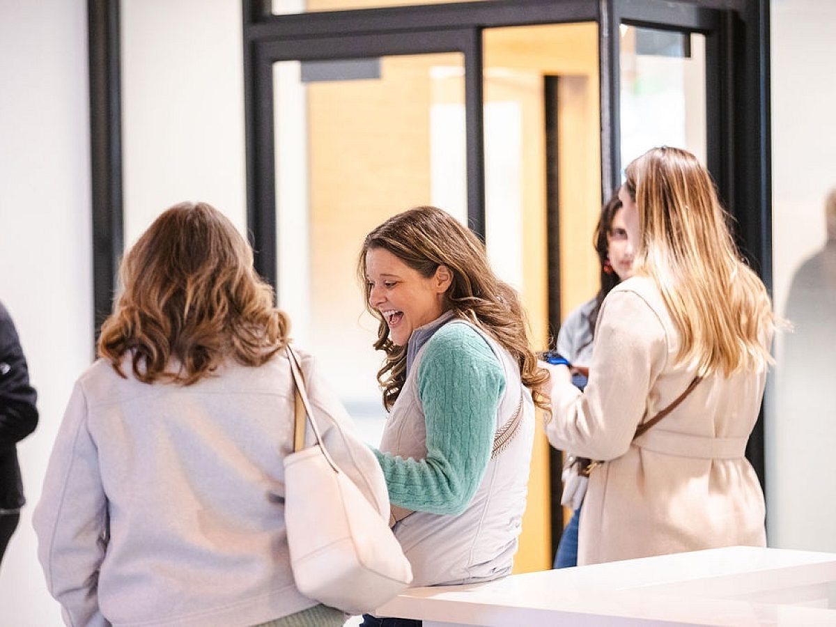 Lobby Women Talking